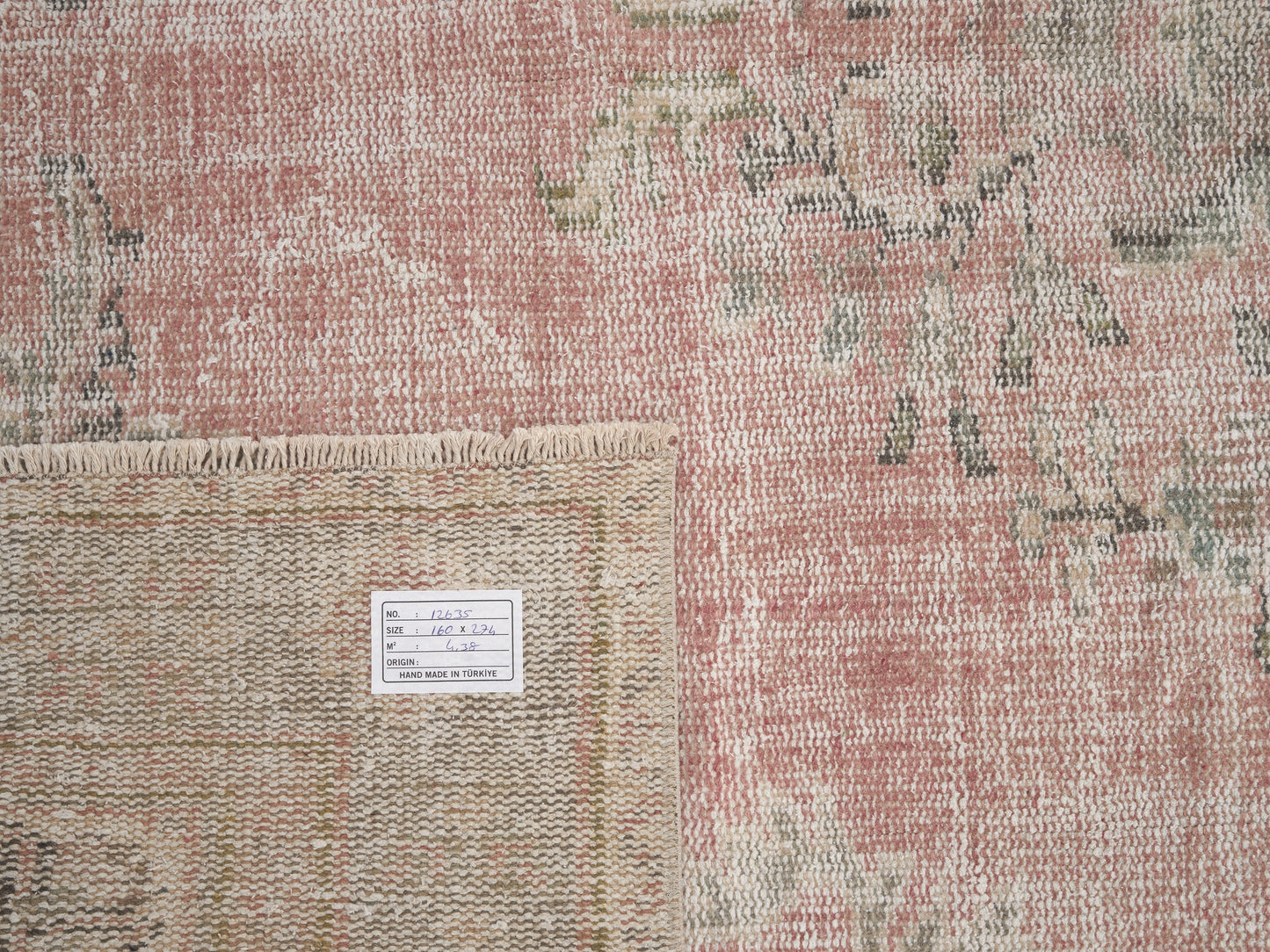 Turkish Vintage Rug, Handmade Area Rug, Oushak Antique Rug, Neutral Rug, Bedroom Rug, Bohemian Rug, Anatolia Rug, Turkey Rug, Rug 5x9, 12635
