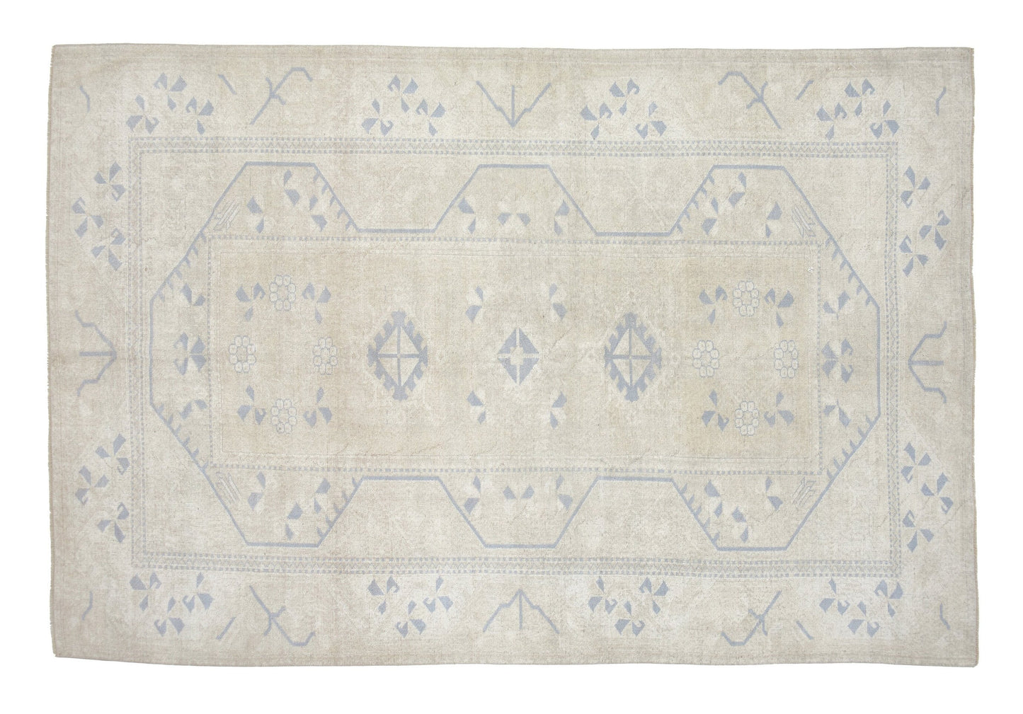 Oushak Vintage Rug, Turkish Handmade Rug, Area Antique Rug, Neutral Faded Rug, Living Room Rug, Carpet Rug, Turkish Carpet, Rug 6x9, 12630