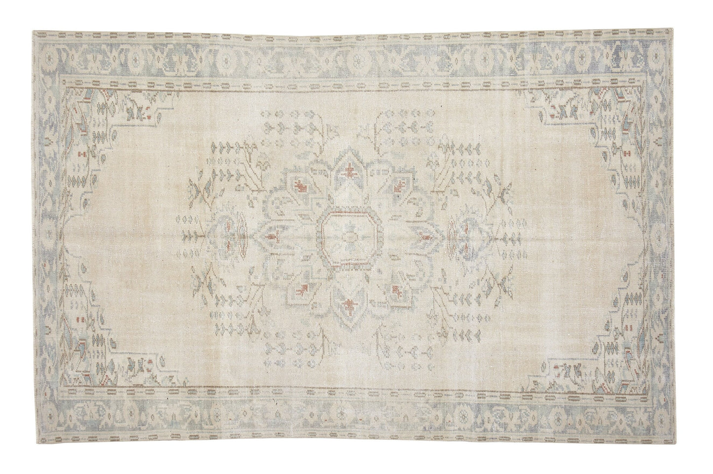 Vintage Area Rug, Turkish Oushak Rug, Handmade Unique Rug, Neutral Floor Rug, Scandinavian Rug, Turkey Rug, Vintage Carpet, Rug 6x8, 12632