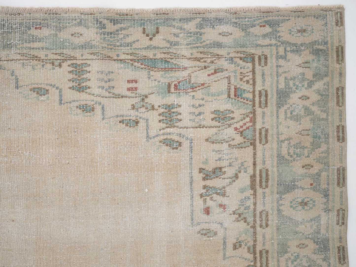 Vintage Area Rug, Turkish Oushak Rug, Handmade Unique Rug, Neutral Floor Rug, Scandinavian Rug, Turkey Rug, Vintage Carpet, Rug 6x8, 12632
