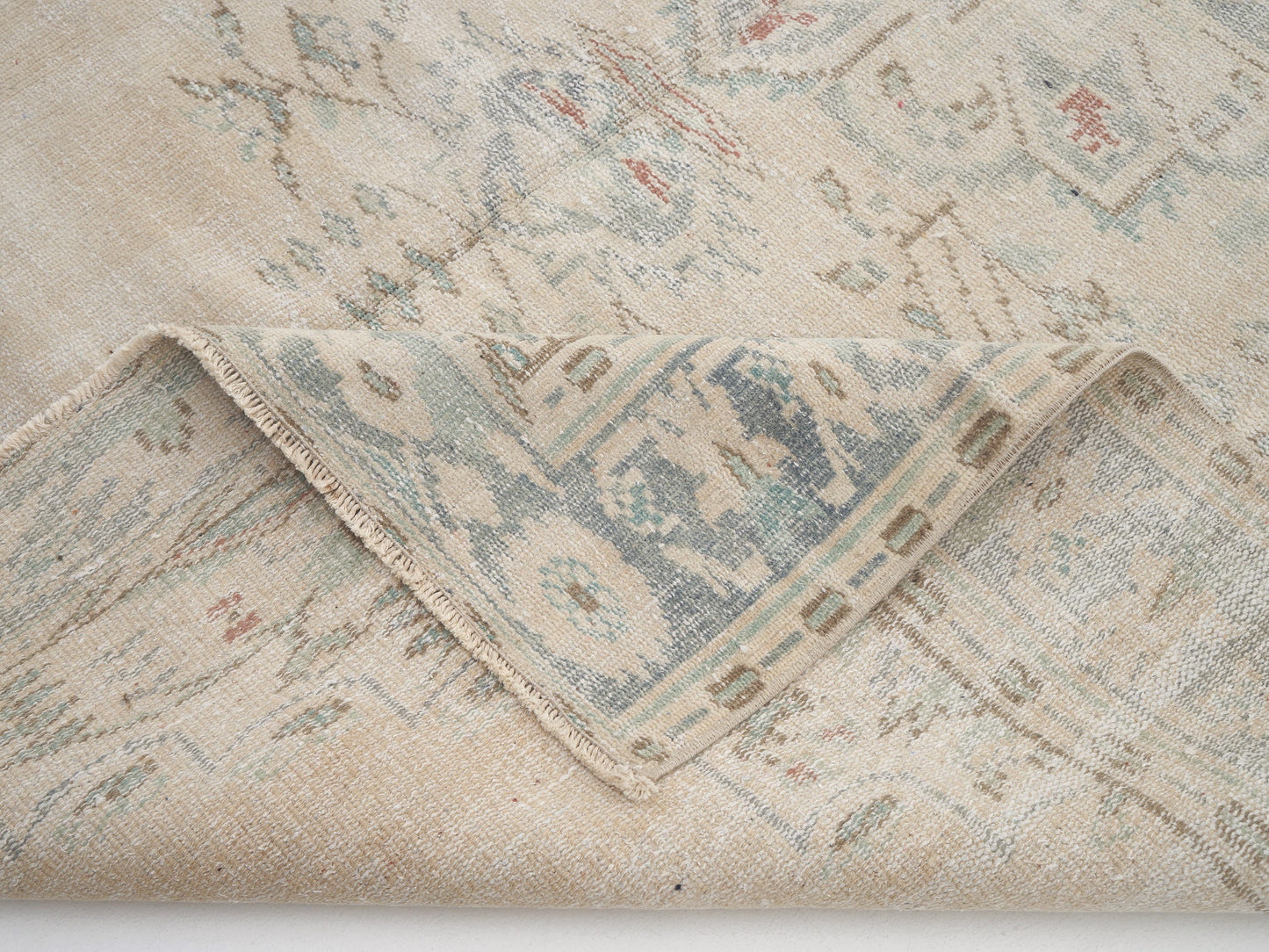 Vintage Area Rug, Turkish Oushak Rug, Handmade Unique Rug, Neutral Floor Rug, Scandinavian Rug, Turkey Rug, Vintage Carpet, Rug 6x8, 12632