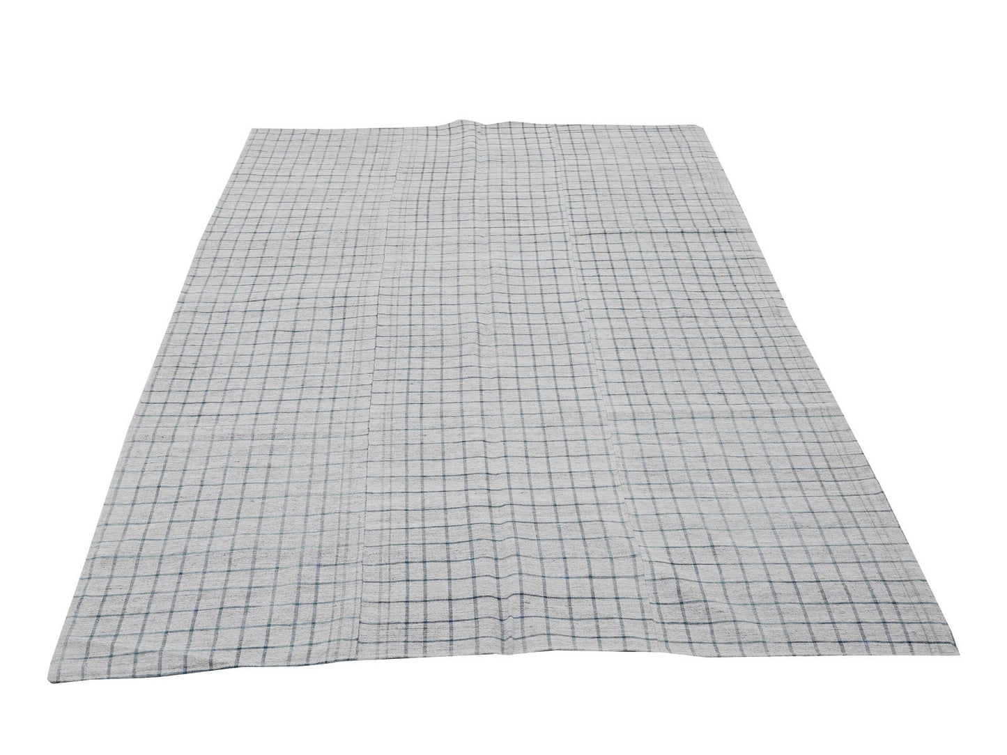 Handmade Area Kilim Rug, Turkish Plaid Kilim Rug, Vintage Striped Kilim Rug, Bedroom Rug, Neutral Rug, Gray Rug, Kilim Rug 6x10, 13012