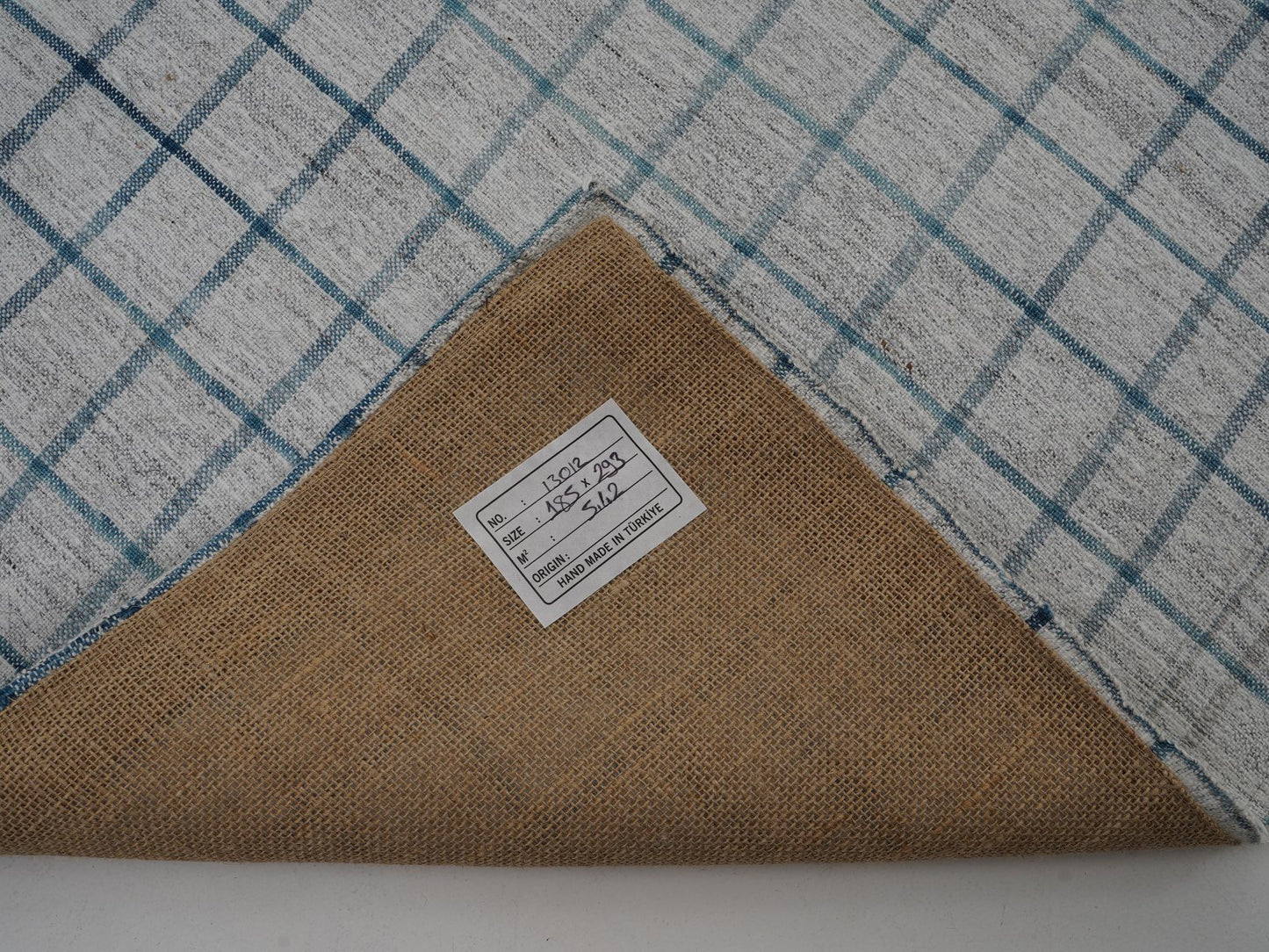 Handmade Area Kilim Rug, Turkish Plaid Kilim Rug, Vintage Striped Kilim Rug, Bedroom Rug, Neutral Rug, Gray Rug, Kilim Rug 6x10, 13012