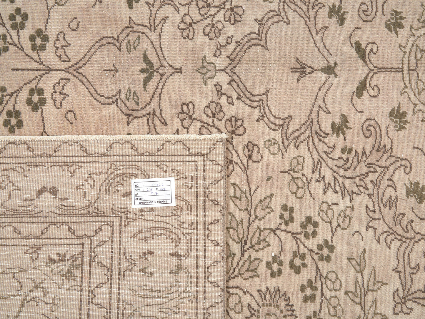 Vintage Rug, Oushak Rug, Turkish Rug 6x10, Handmade Rug,Area Rug, Turkey Rug, Vintage Carpet, Bedroom Rug, Primitive Rug, Neutral Rug, 11222