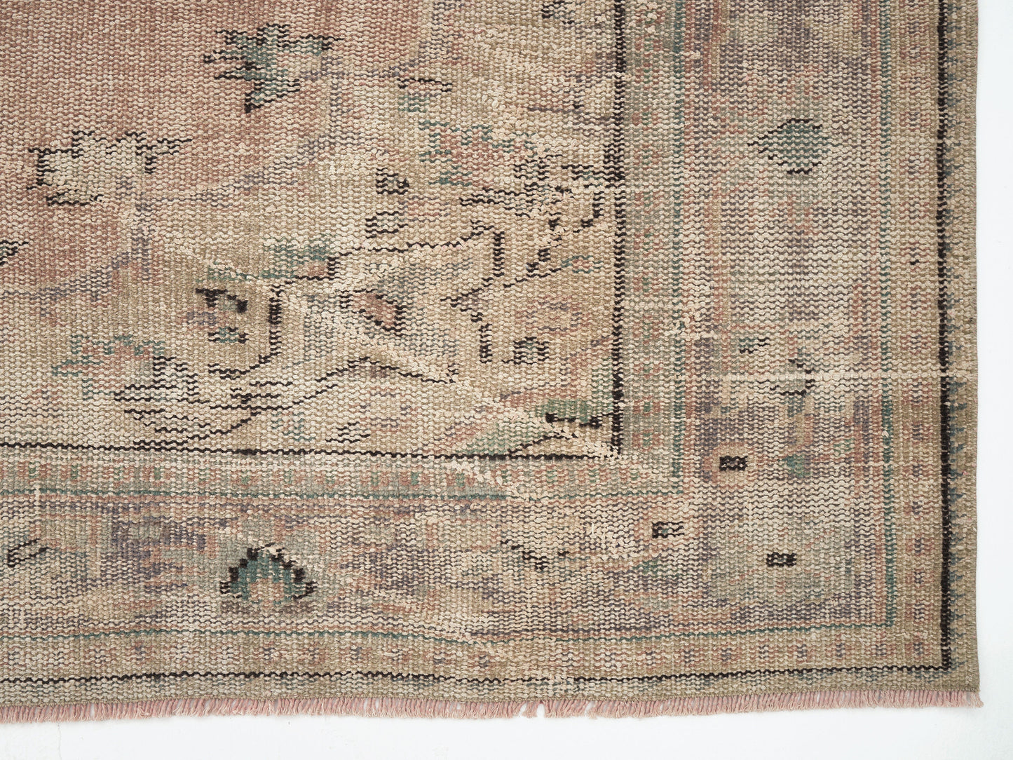 Turkish Handmade Area Rug, Neutral Muted Rug, Vintage Oushak Antique Rug, Living Room Rug, Turkey Rug, Vintage Carpet, Rug 6x10, 12039