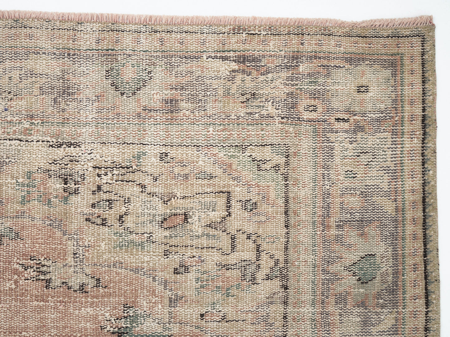 Turkish Handmade Area Rug, Neutral Muted Rug, Vintage Oushak Antique Rug, Living Room Rug, Turkey Rug, Vintage Carpet, Rug 6x10, 12039