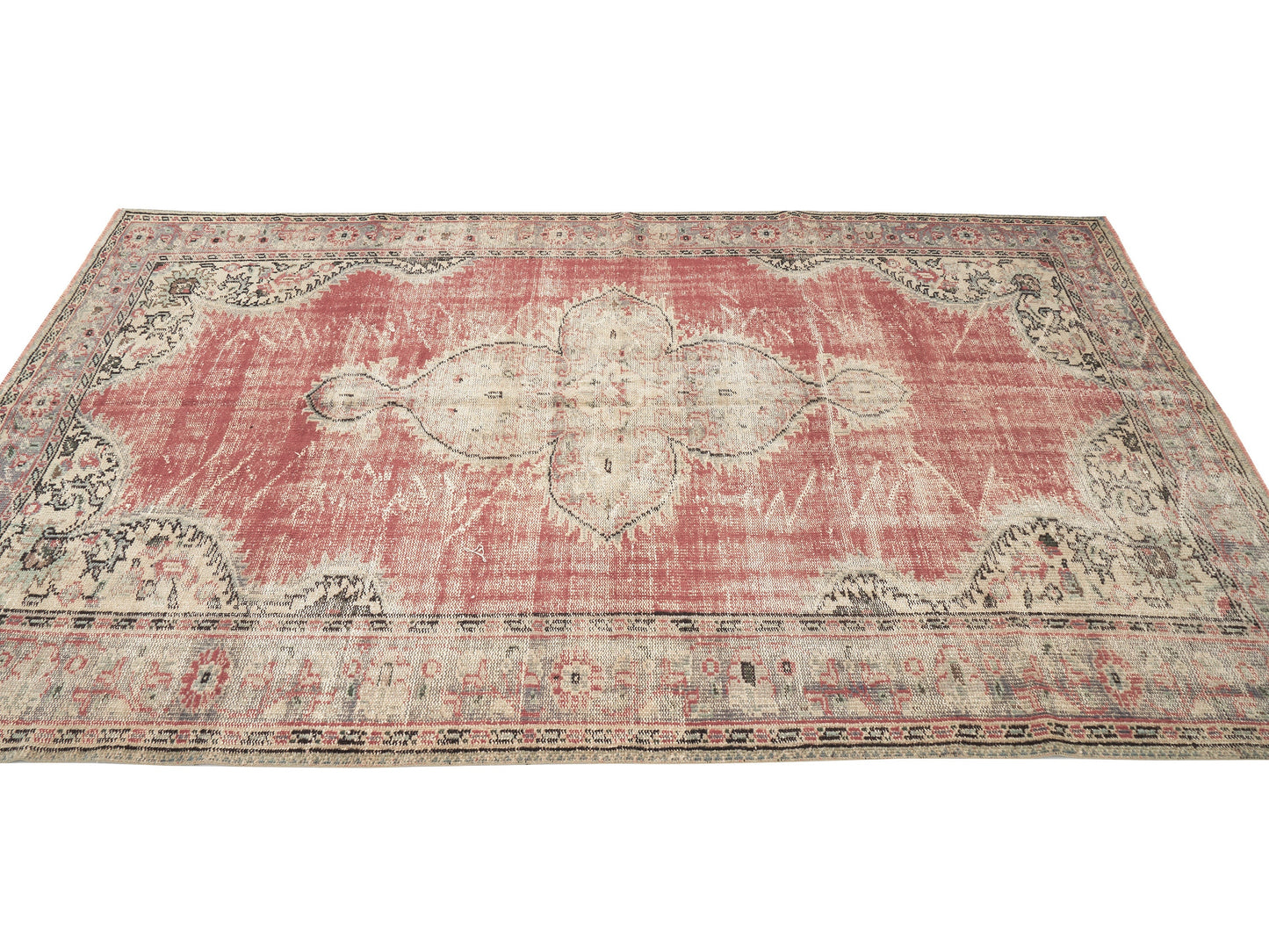 Turkey Rug, Rug 6x9, Vintage Rug, Oushak Rug, Area Rug, Turkish Rug, Handmade Rug, Neutral Rug, Office Rug, Carpet Rug, Anatolia Rug, 12036