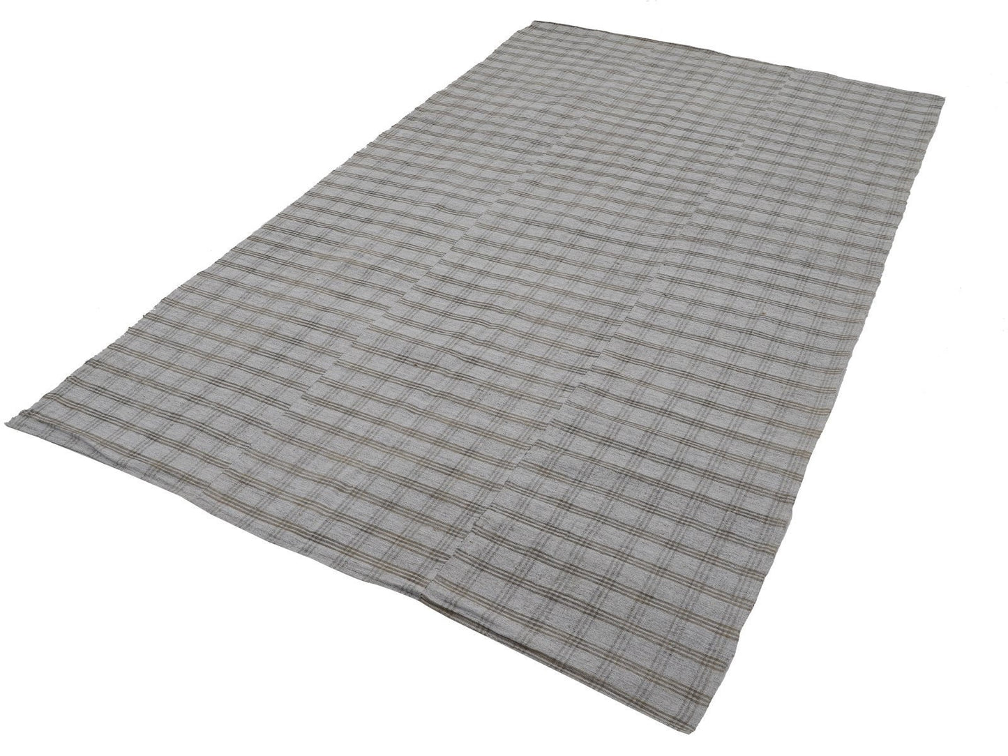 Rug Kilim, Turkish Handmade Kilim Rug, Area Striped Kilim Rug, Vintage Unique Kilim Rug, Gray Rug, Neutral Muted Rug, Kilim Rug 6x10, 12975