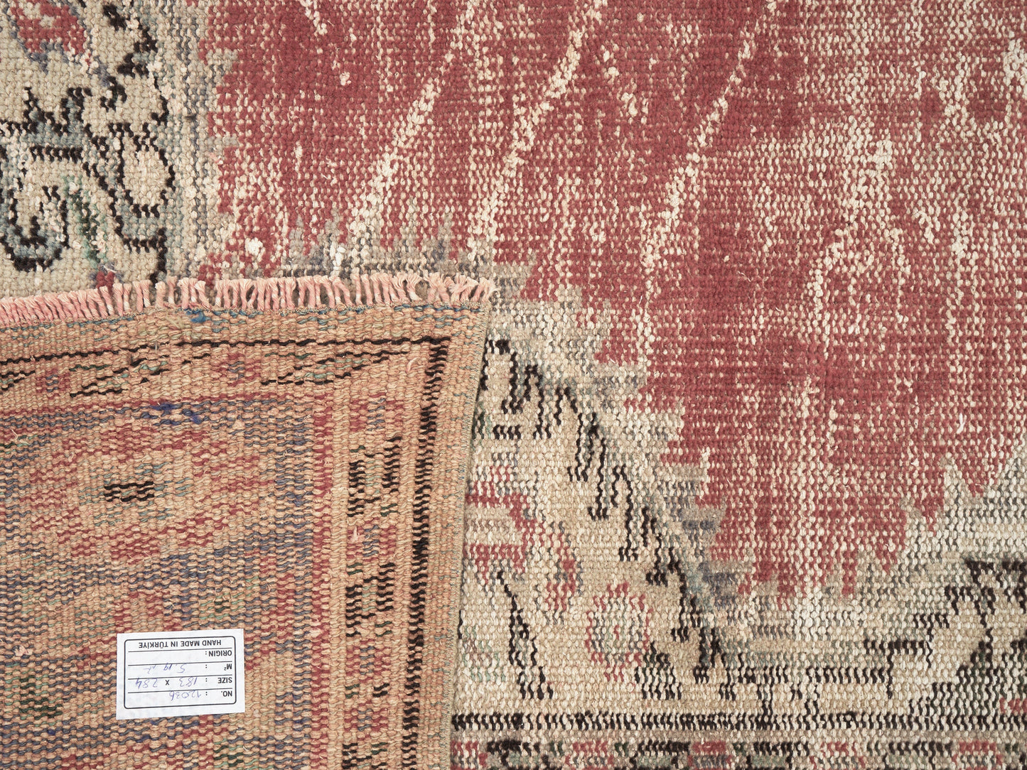 Turkey Rug, Rug 6x9, Vintage Rug, Oushak Rug, Area Rug, Turkish Rug, Handmade Rug, Neutral Rug, Office Rug, Carpet Rug, Anatolia Rug, 12036