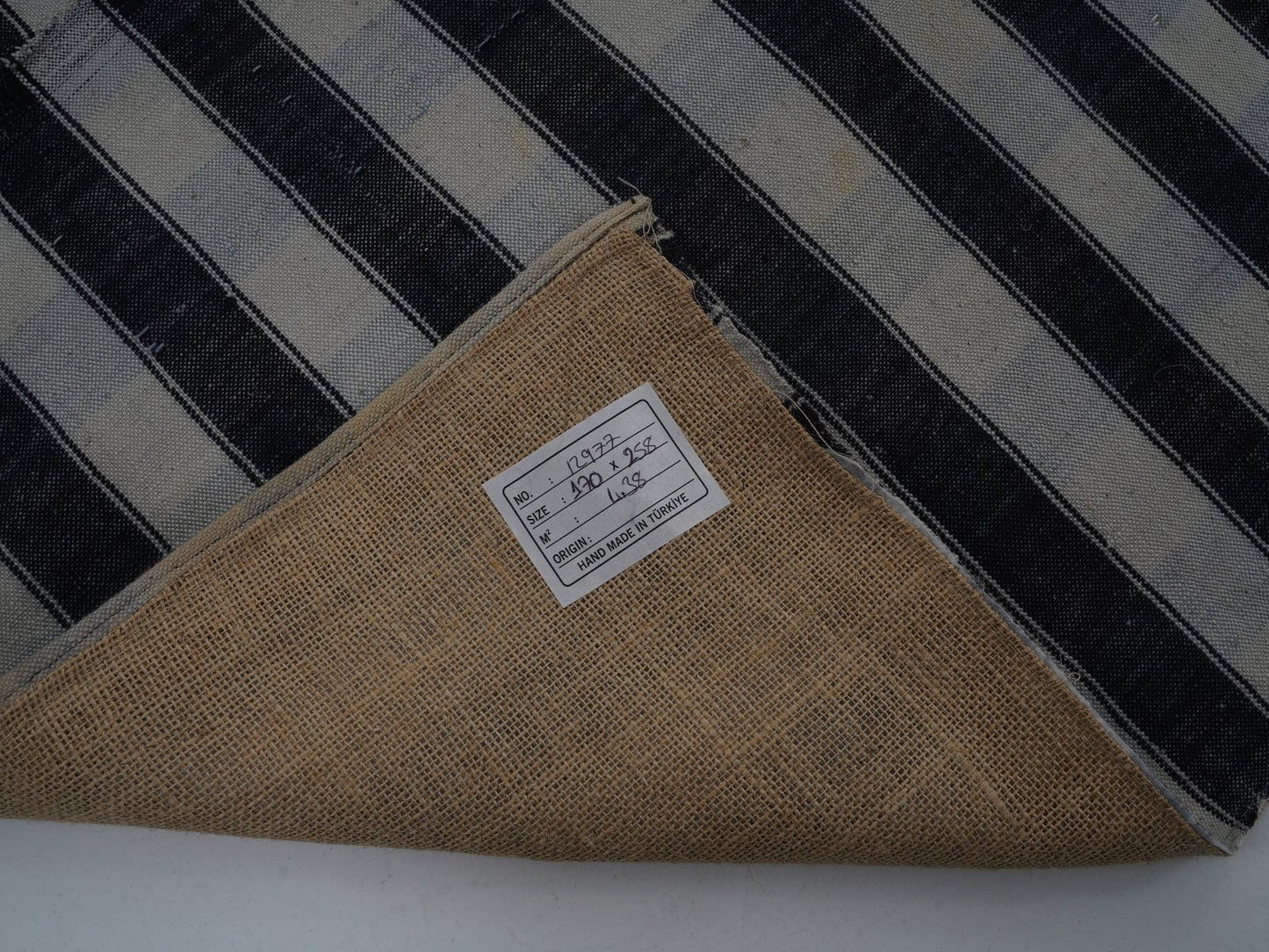 Vintage Area Kilim Rug, Handmade Flat Weave Kilim Rug, Turkish Striped Kilim Rug, Farmhouse Decor, Bedroom Rug, Kilim Rug 6x8, 12977