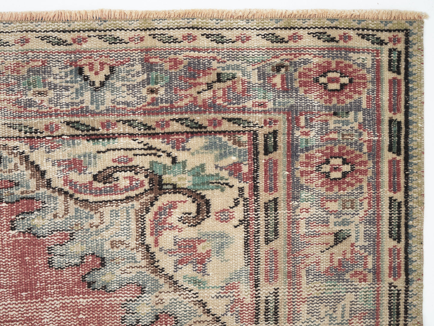 Vintage Oushak Rug, Turkish Handmade Rug, Area Eclectic Rug, Anatolia Rug, Vintage Carpet, Bohemian Rug, Living Room Rug, Rug 6x10, 12046