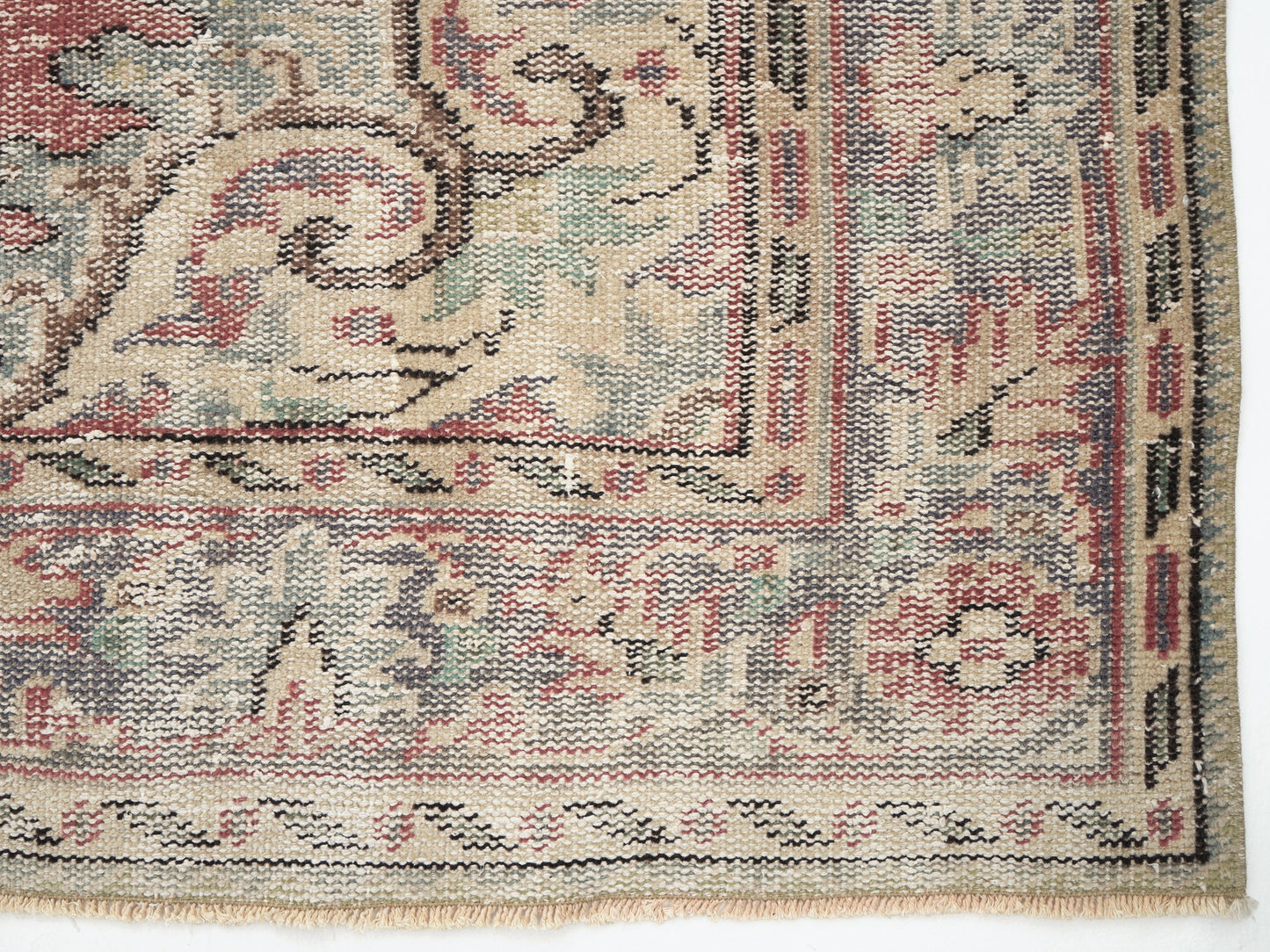 Vintage Oushak Rug, Turkish Handmade Rug, Area Eclectic Rug, Anatolia Rug, Vintage Carpet, Bohemian Rug, Living Room Rug, Rug 6x10, 12046