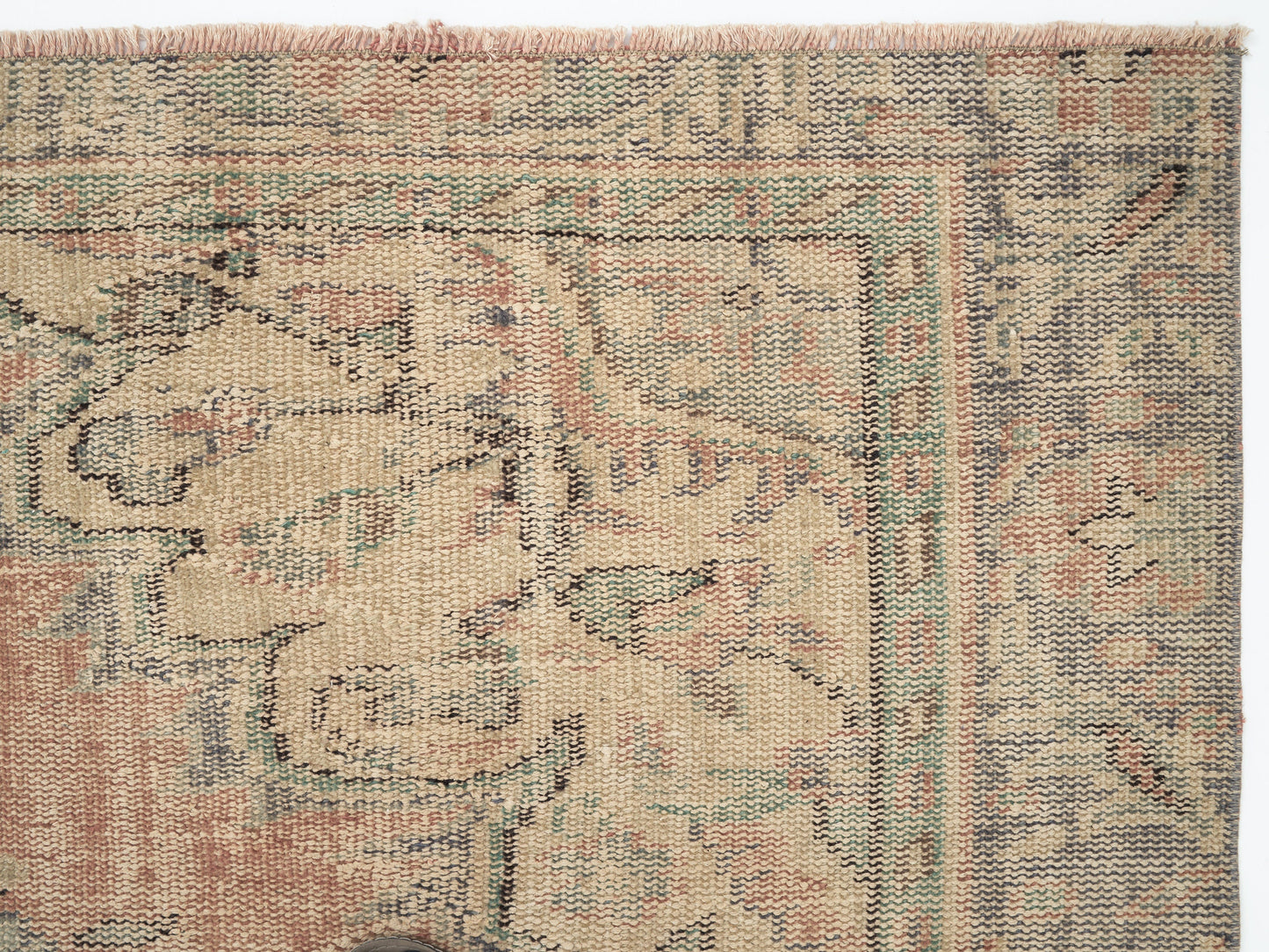 Turkish Area Rug, Oushak Handmade Rug, Vintage Antique Rug, Neutral Floor Rug, Scandinavian Rug, Kid Room Rug, Oushak Carpet, Rug 6x9, 12045