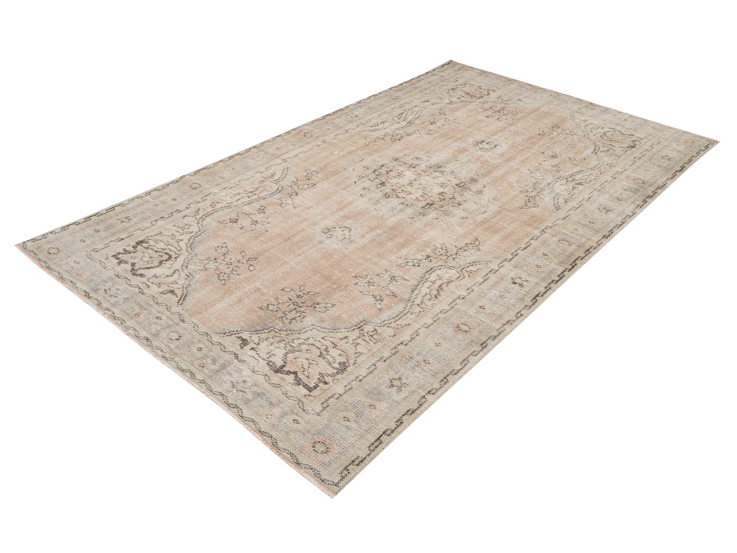 Area Vintage Rug, Turkish Handmade Rug, Neutral Rug, Living Room Rug, Oushak Rug, Scandinavian Rug, Turkey Rug, Rug 6x9, Carpet Rug, 12033