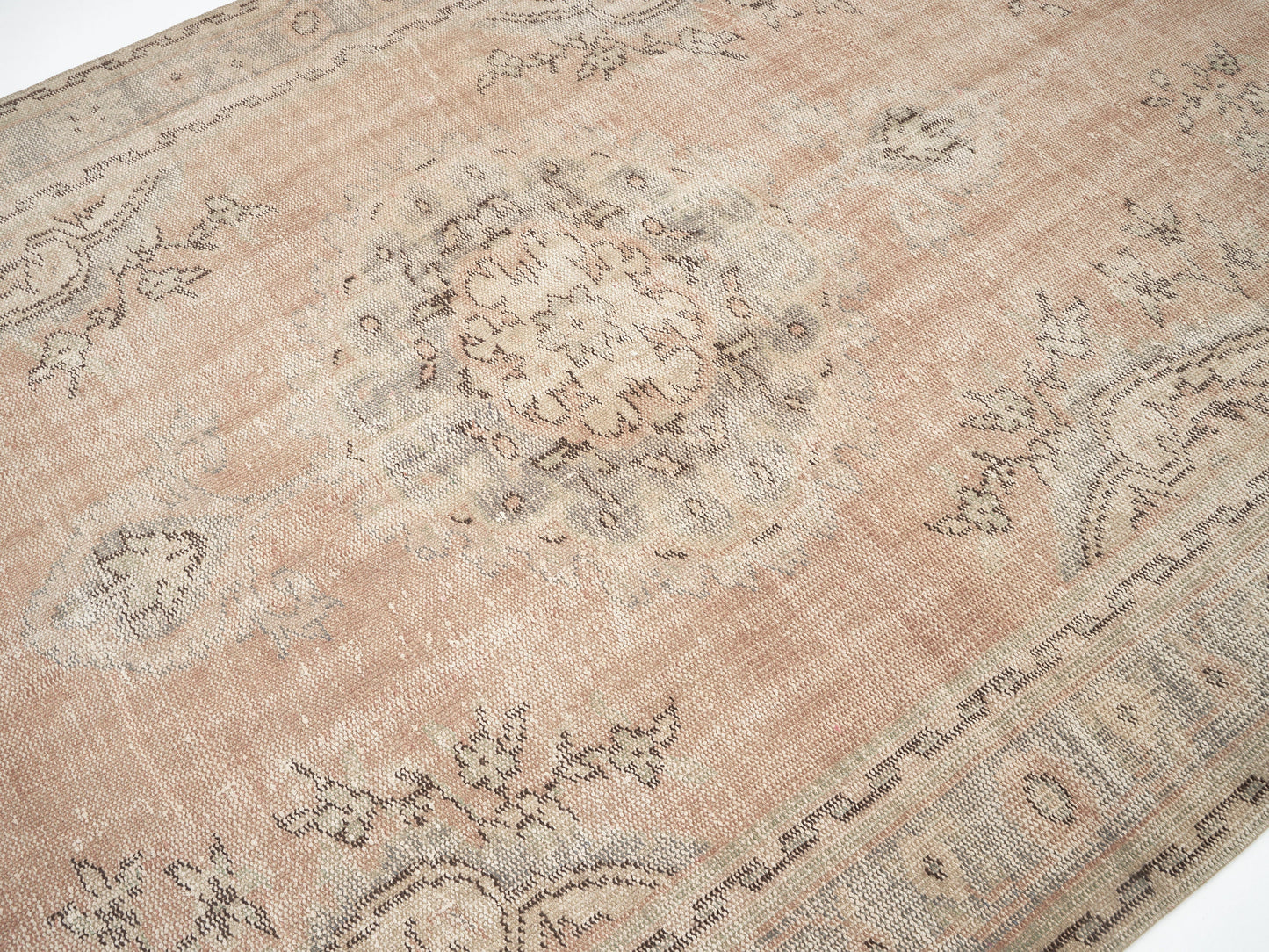 Area Vintage Rug, Turkish Handmade Rug, Neutral Rug, Living Room Rug, Oushak Rug, Scandinavian Rug, Turkey Rug, Rug 6x9, Carpet Rug, 12033