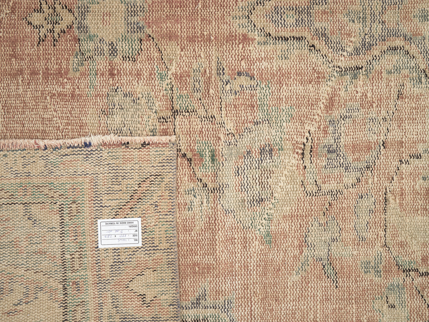 Turkish Area Rug, Oushak Handmade Rug, Vintage Antique Rug, Neutral Floor Rug, Scandinavian Rug, Kid Room Rug, Oushak Carpet, Rug 6x9, 12045