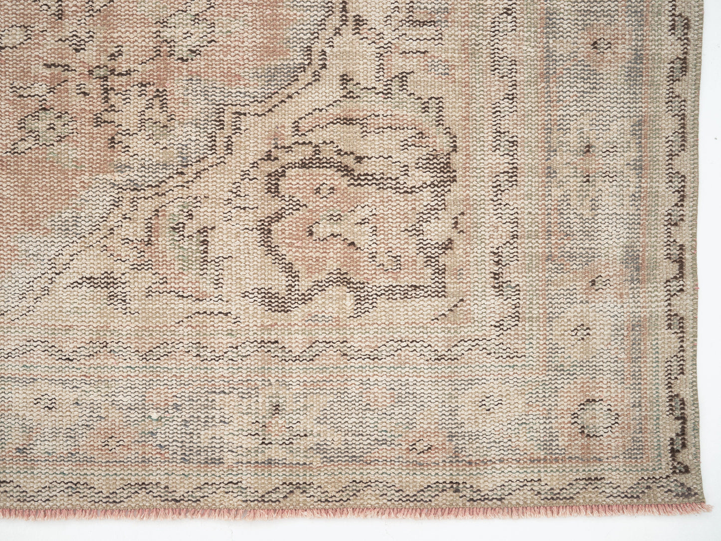 Area Vintage Rug, Turkish Handmade Rug, Neutral Rug, Living Room Rug, Oushak Rug, Scandinavian Rug, Turkey Rug, Rug 6x9, Carpet Rug, 12033