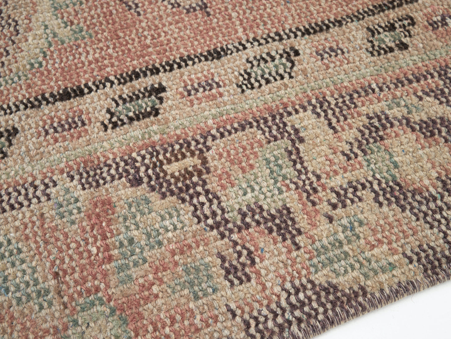 Oushak Vintage Rug, Turkish Area Rug, Handmade Antique Rug, Neutral Faded Rug, Entryway Rug, Anatolia Rug, Oushak Carpet, Rug 6x9, 12043