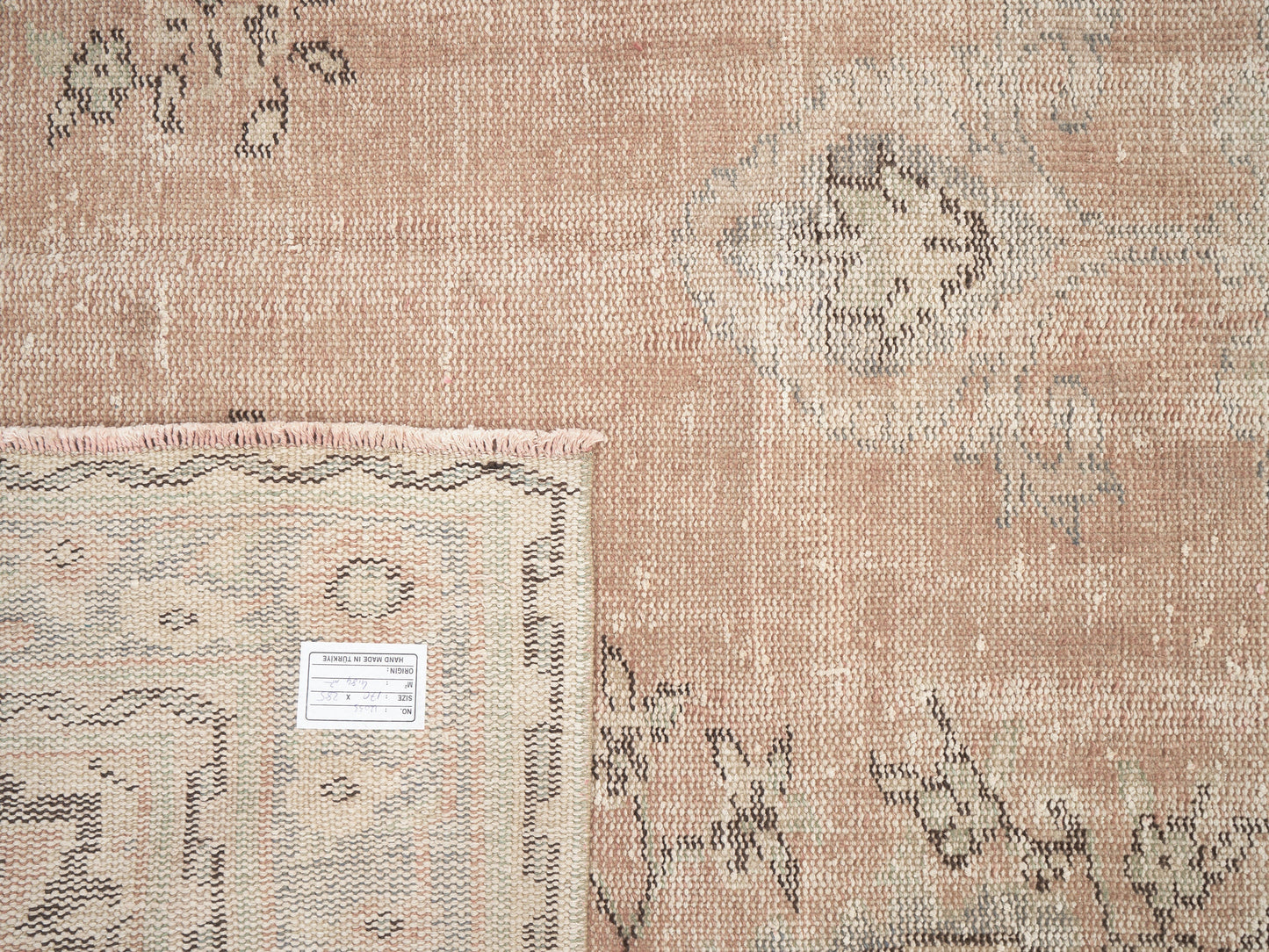 Area Vintage Rug, Turkish Handmade Rug, Neutral Rug, Living Room Rug, Oushak Rug, Scandinavian Rug, Turkey Rug, Rug 6x9, Carpet Rug, 12033