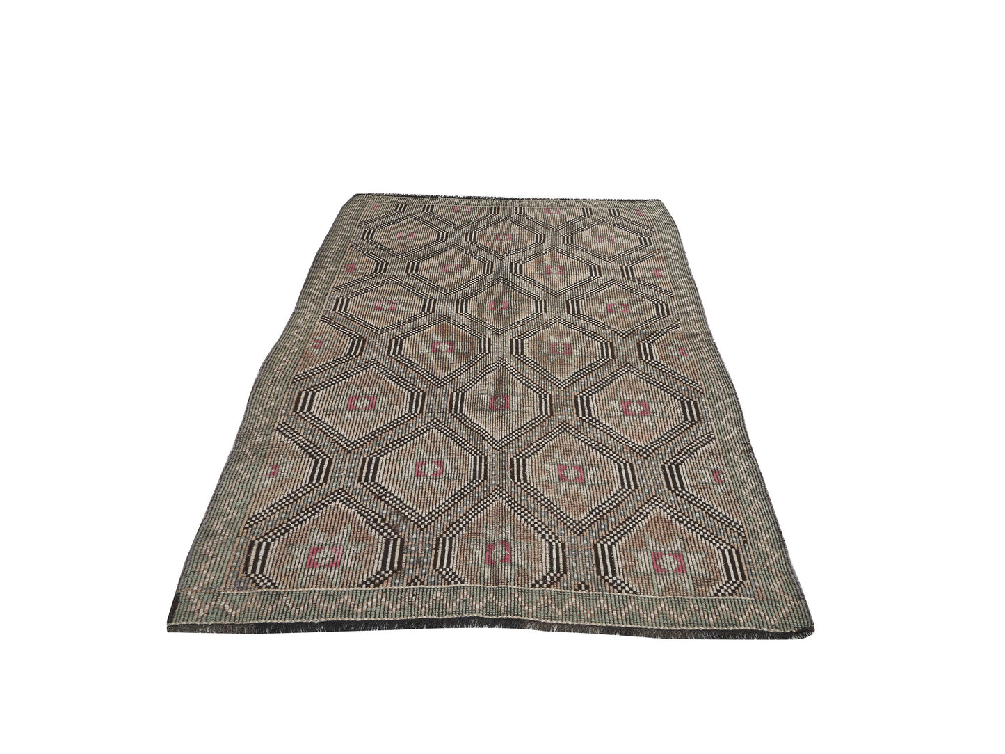 Vintage Area Kilim Rug, Handmade Antique Kilim Rug, Turkish Rustic Kilim Rug,Living Room Rug, Primitive Rug, Rug Kilim, Kilim Rug 5x9, 12591