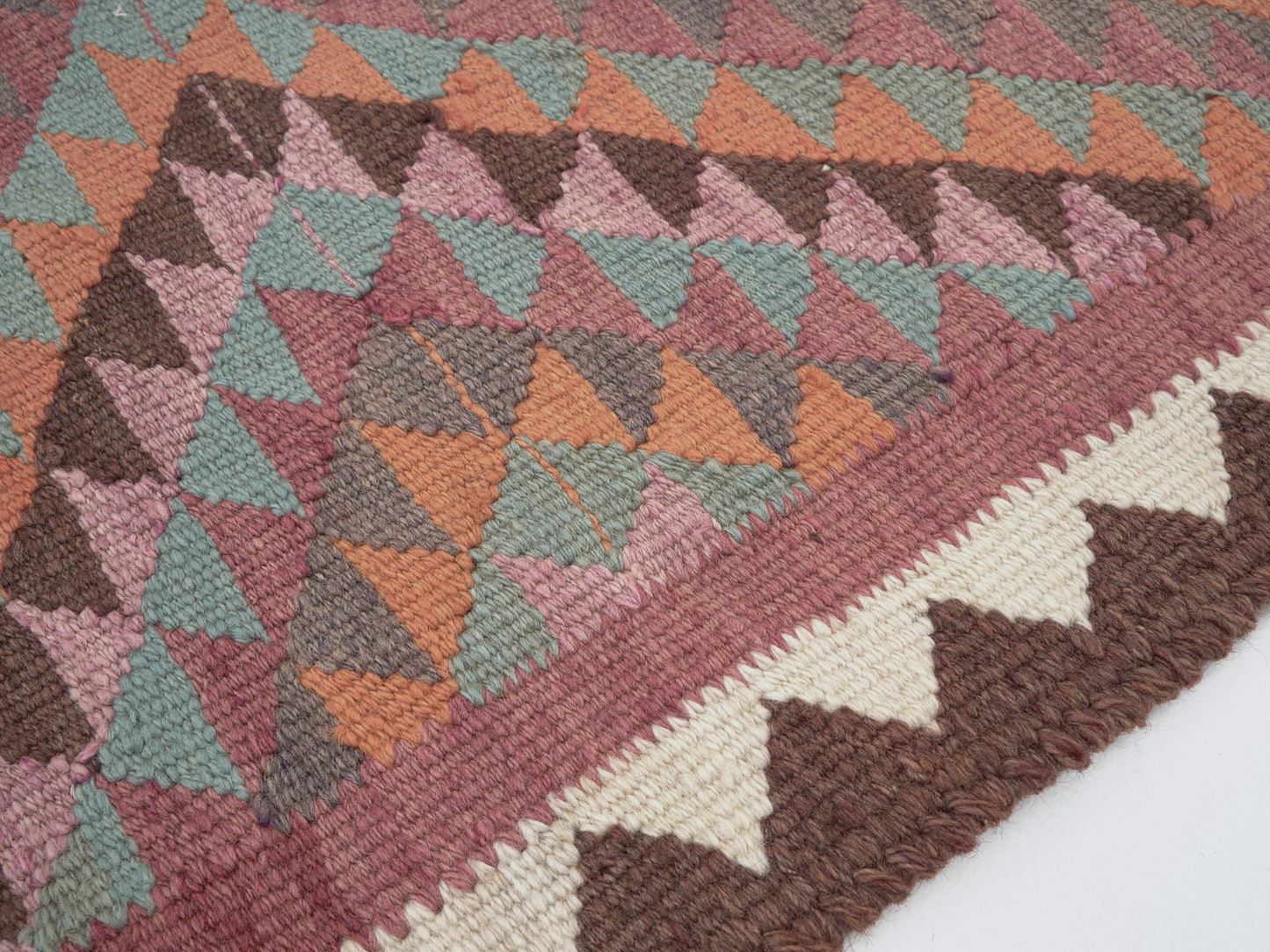 Turkish Kilim Runner Rug, Vintage Handmade Runner Rug, Oushak Antique Runner Rug, Hallway Runner, Rug Runner, Runner Rug 4x11, 11384