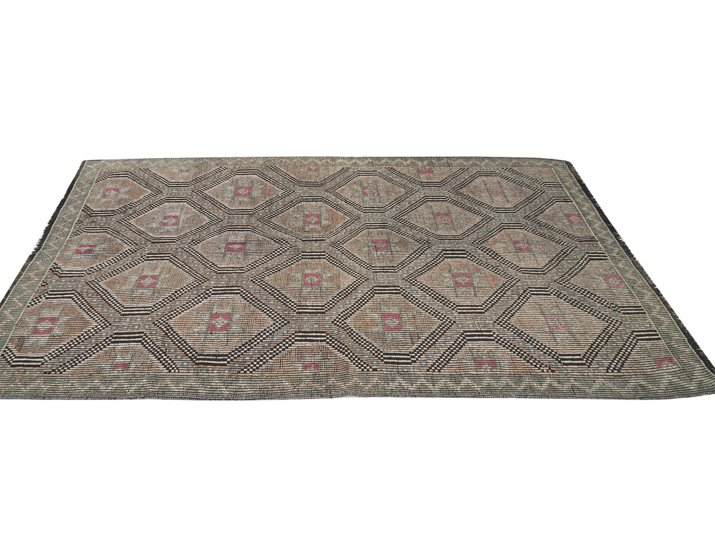 Vintage Area Kilim Rug, Handmade Antique Kilim Rug, Turkish Rustic Kilim Rug,Living Room Rug, Primitive Rug, Rug Kilim, Kilim Rug 5x9, 12591