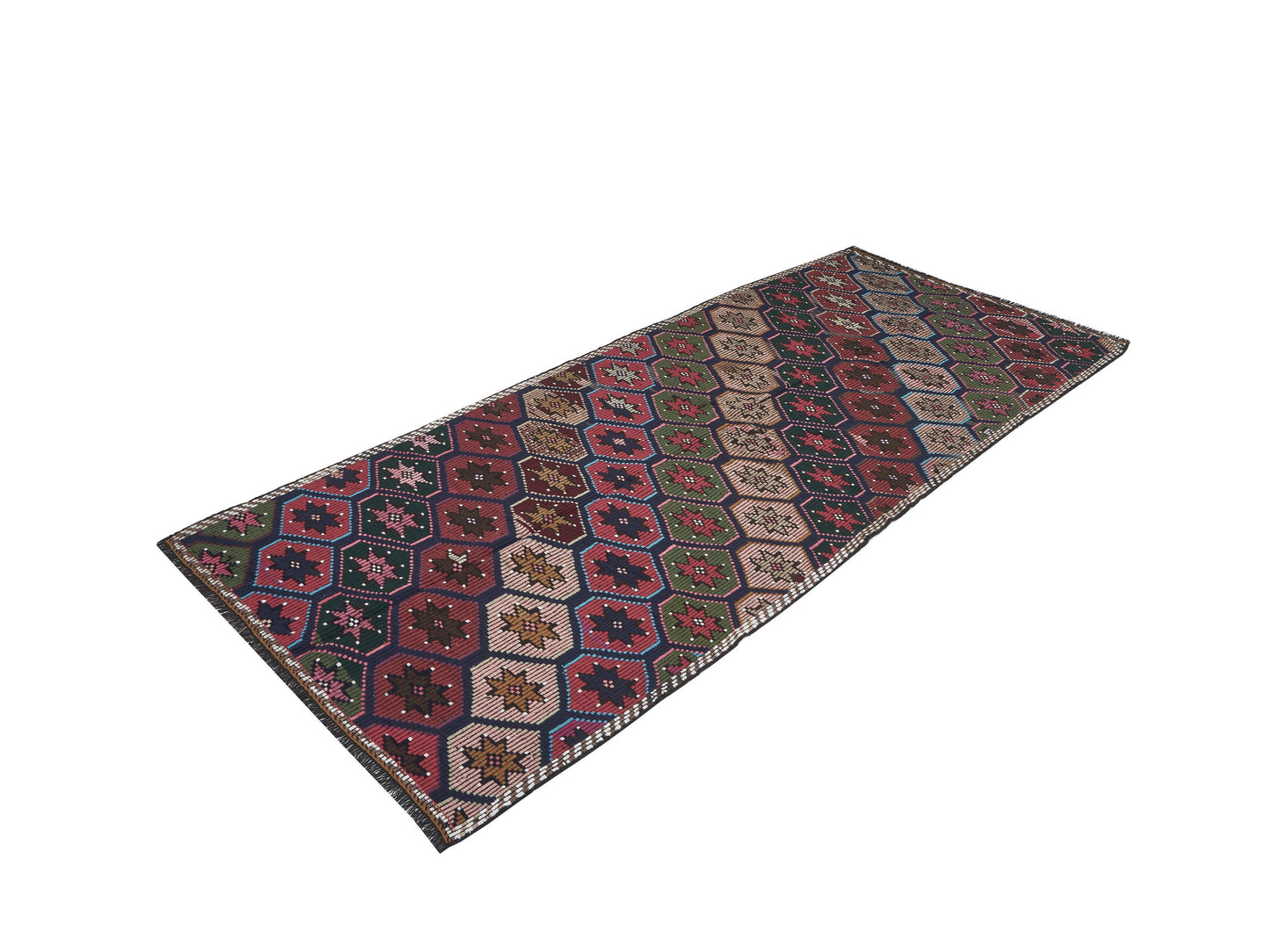 Runner Rug 4x10, Vintage Runner, Turkish Runner, Handmade Runner Rug, Oushak Runner, Hallway Runner, Rug Runner, Farmhouse Decor, 12557