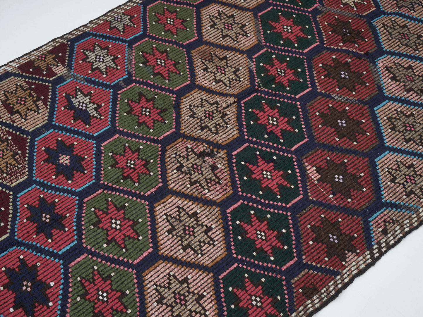 Runner Rug 4x10, Vintage Runner, Turkish Runner, Handmade Runner Rug, Oushak Runner, Hallway Runner, Rug Runner, Farmhouse Decor, 12557