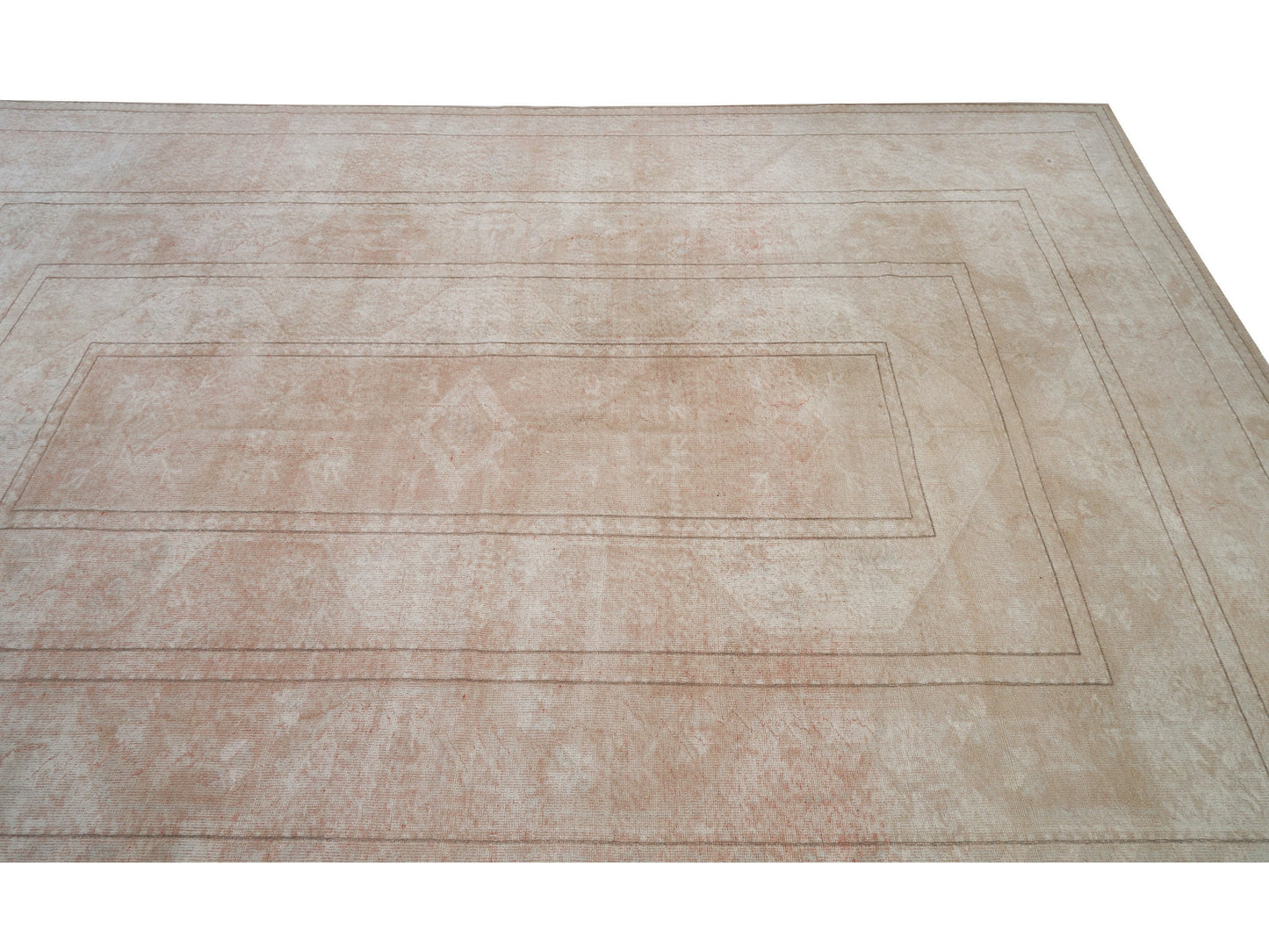 Neutral Turkish Rug, Oushak Rug 8x10, Vintage Rug Large, Muted rug, Farmhouse rug, Area rug, Bedroom rug, Beige rug 8x10, 9943