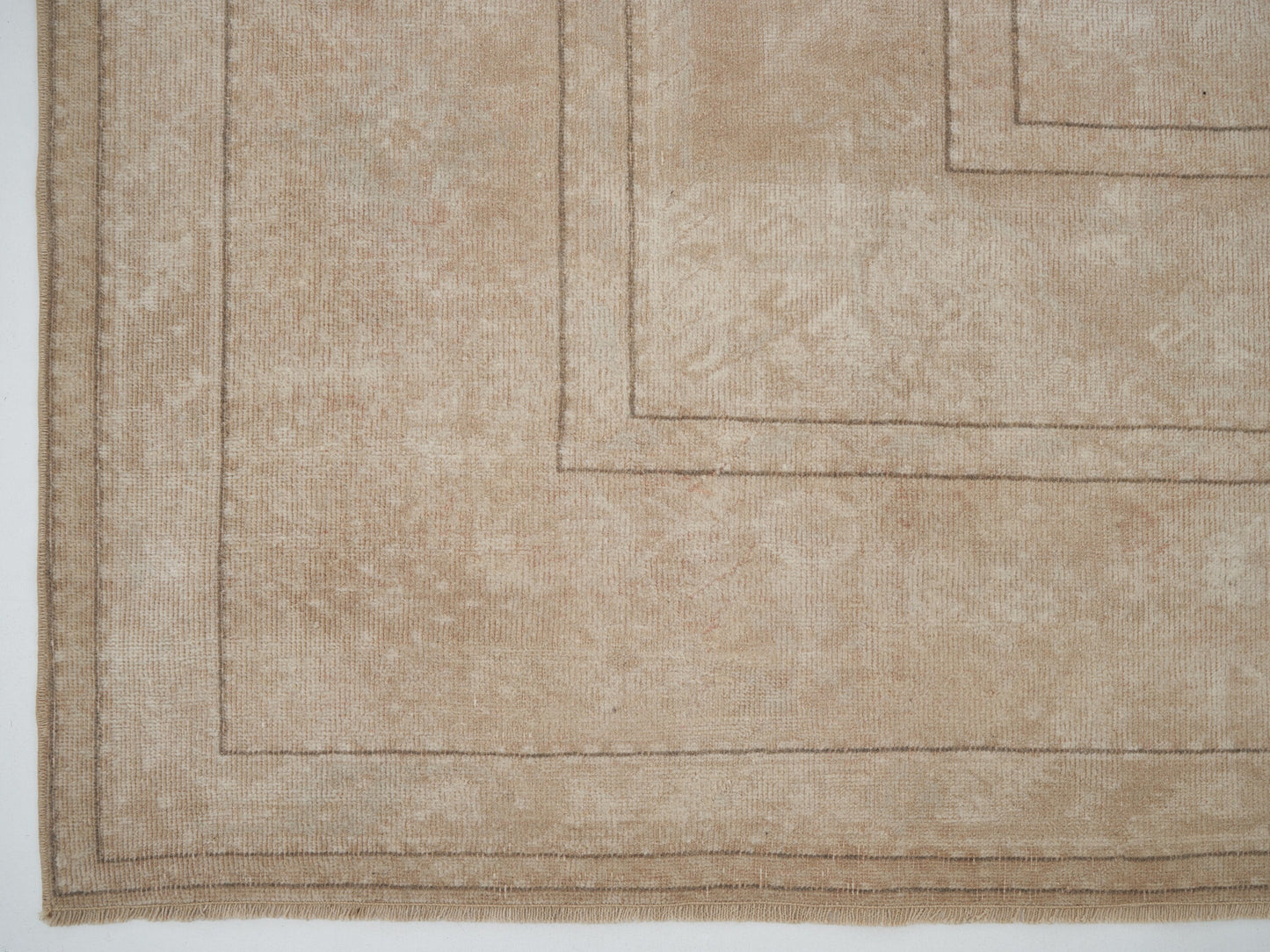 Neutral Turkish Rug, Oushak Rug 8x10, Vintage Rug Large, Muted rug, Farmhouse rug, Area rug, Bedroom rug, Beige rug 8x10, 9943