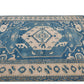 8x10 Navy Blue Turkish Rug, Oushak Turkish Vintage Rug, Anatolia Turkey Wool Rug, Geometric rug, Scandinavian rug, Handmade rug, 10028