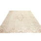 Beige rug 8x11, Turkish Vintage Oushak Rug ,Floral Rug, Pale Rug, Old Rug, Carpet Rug, Handmade Rug, Large Rug 8x11, Wool Area Rug, 6179