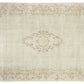 Beige rug 8x11, Turkish Vintage Oushak Rug ,Floral Rug, Pale Rug, Old Rug, Carpet Rug, Handmade Rug, Large Rug 8x11, Wool Area Rug, 6179