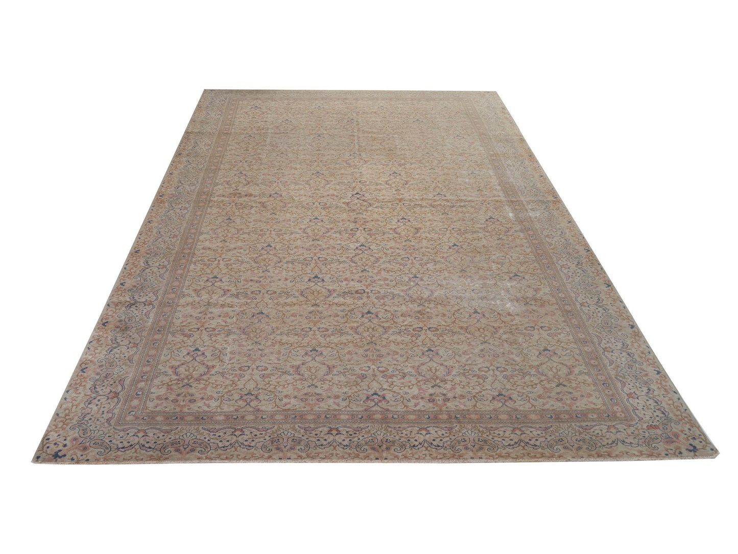 Muted Oushak Rug, Large Turkish rug, Vintage Oversize Rug, 9x12 Turkish rug, One of a kind, Anatolia rug, Made in Turkey, Antique Rug, 8760