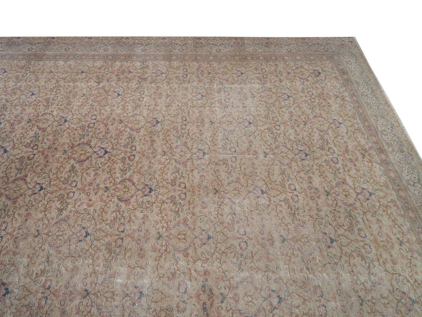 Muted Oushak Rug, Large Turkish rug, Vintage Oversize Rug, 9x12 Turkish rug, One of a kind, Anatolia rug, Made in Turkey, Antique Rug, 8760