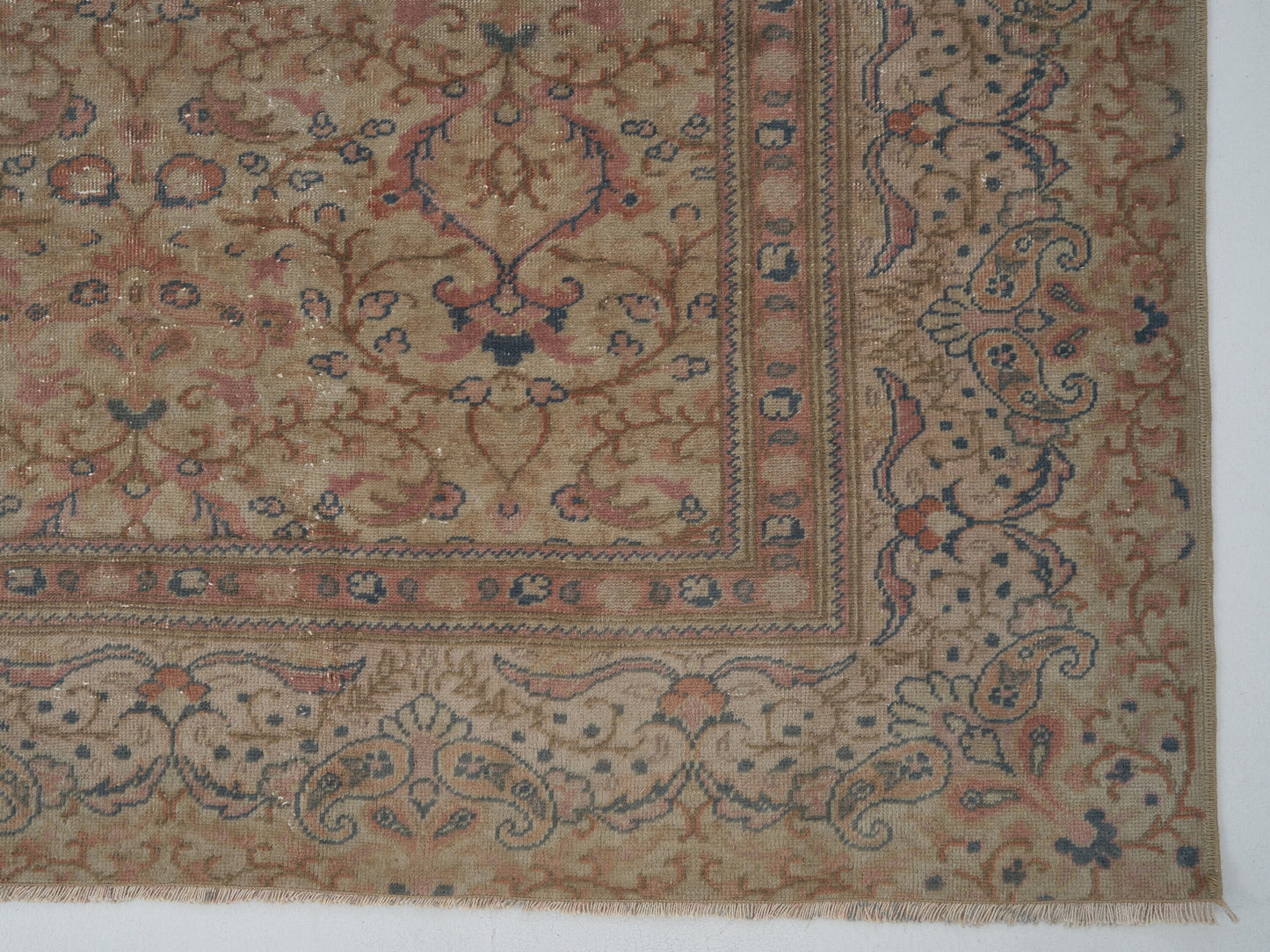 Muted Oushak Rug, Large Turkish rug, Vintage Oversize Rug, 9x12 Turkish rug, One of a kind, Anatolia rug, Made in Turkey, Antique Rug, 8760