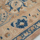 Faded Beige Blue Persian Area Large rug 10x12, Turkish Vintage Oushak Rug 10x12, Handmade Oversize Carpet rug, Turkey Anatolia rug, 8027