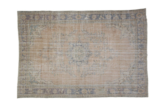 8x11 Large Turkish Faded Anatolia Vintage Neutral Oversize Area Oushak Carpet Rug, 7714