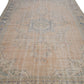 8x11 Large Turkish Faded Anatolia Vintage Neutral Oversize Area Oushak Carpet Rug, 7714