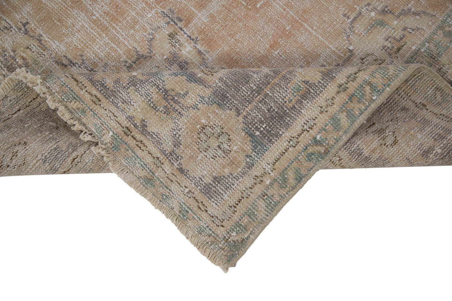 8x11 Large Turkish Faded Anatolia Vintage Neutral Oversize Area Oushak Carpet Rug, 7714