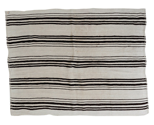 Area Striped Kilim Rug, Turkish Vintage Kilim Rug, Handmade Unique Kilim Rug, Living Room Rug, Kilim Rug 5x7, Neutral Muted Rug, 12778