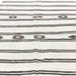 7x12 Hemp Kilim rug, Turkish kilim rug, Vintage kilim rug, Handmade ,White Striped Area rug, Entryway rug, 6709