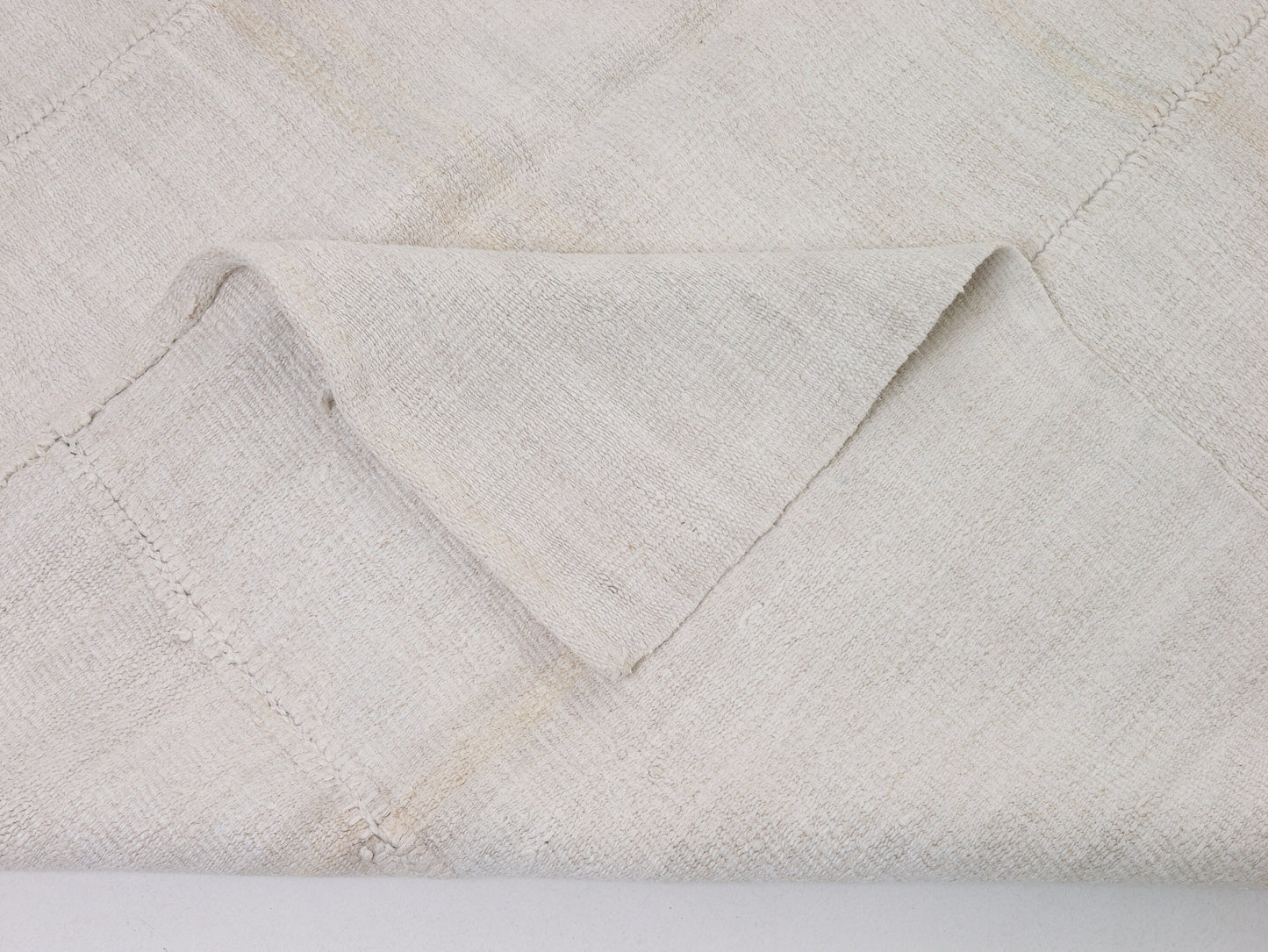 White Area Hemp Kilim Rug 5x10, Turkish Vintage Kilim Rug, Handmade Rug, Bedroom rug, Entryway rug, One of a kind rug, Contemporary, 9553