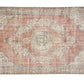 Oushak Area Rug, Turkish Vintage Rug, Handmade Eclectic Rug, Office Rug, Anatolia Rug, Carpet Rug, Bohemian Rug, Turkey Rug, Rug 6x9, 12052