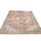 Oushak Area Rug, Turkish Vintage Rug, Handmade Eclectic Rug, Office Rug, Anatolia Rug, Carpet Rug, Bohemian Rug, Turkey Rug, Rug 6x9, 12052