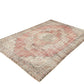 Oushak Area Rug, Turkish Vintage Rug, Handmade Eclectic Rug, Office Rug, Anatolia Rug, Carpet Rug, Bohemian Rug, Turkey Rug, Rug 6x9, 12052
