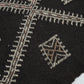 Turkish Handmade Kilim Rug, Vintage Antique Kilim Rug, Area Rustic Kilim Rug, Office Rug, Primitive Rug, Black Rug, Kilim Rug 6x9, 12570