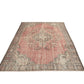 Handmade Area Rug, Vintage Oushak Rug, Turkish Eclectic Rug, Neutral Floor Rug, Bedroom Rug, Anatolia Rug, Turkish Carpet, Rug 6x9, 11551
