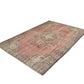 Handmade Area Rug, Vintage Oushak Rug, Turkish Eclectic Rug, Neutral Floor Rug, Bedroom Rug, Anatolia Rug, Turkish Carpet, Rug 6x9, 11551