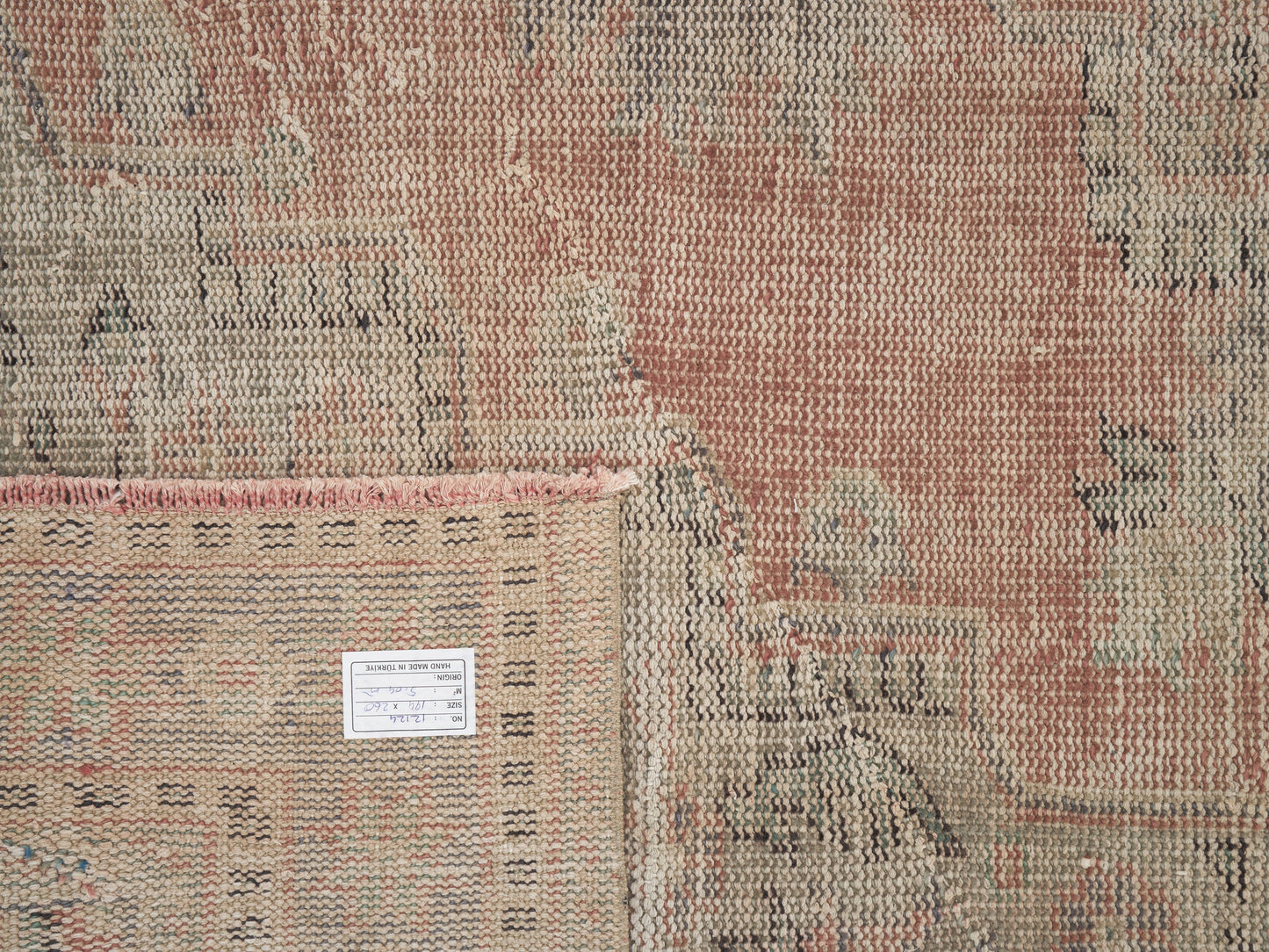 Vintage Handmade Rug, Turkish Oushak Antique Rug, Neutral Floor Rug, Living Room Rug, Bohemian Rug, Anatolia Rug, Turkey Rug, Rug 6x9, 12124